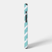 ブルーストライプの音符iPhone 12 カバー (左側面)