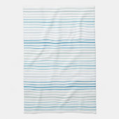 ブルーストライプの&グレーコースタルファームハウススタイル キッチンタオル (縦)