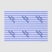 ブルーストライプカスタム文字 薄葉紙 (正面)