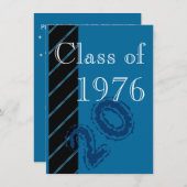 ブルーストライプクラス懇親会パーティー 招待状 (正面/裏面)