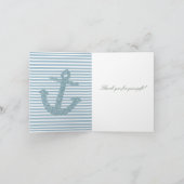 ブルーストライプグリッター航海のいかり サンキューカード (内部)