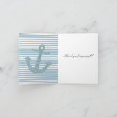 ブルーストライプグリッター航海のいかり サンキューカード (内部)