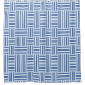 ブルーストライプシャワーカーテン シャワーカーテン (正面)