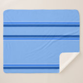 ブルーストライプシーズシェルパブランケット シェルパブランケット (正面(横))