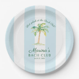 ブルーストライプス パームビーチ バチェラー・パーティー ウェディング・シャワー ペーパープレート