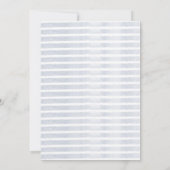 ブルーストライプズボーイエレファントピーナッツベビーシャワー 招待状 (裏面)