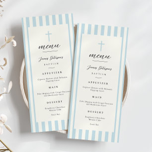 ブルーストライプバプティスフラットメニュー メニュー
