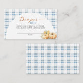 ブルーストライプパンプキンおむつラッフルボーイ エンクロージャーカード (正面/裏面)