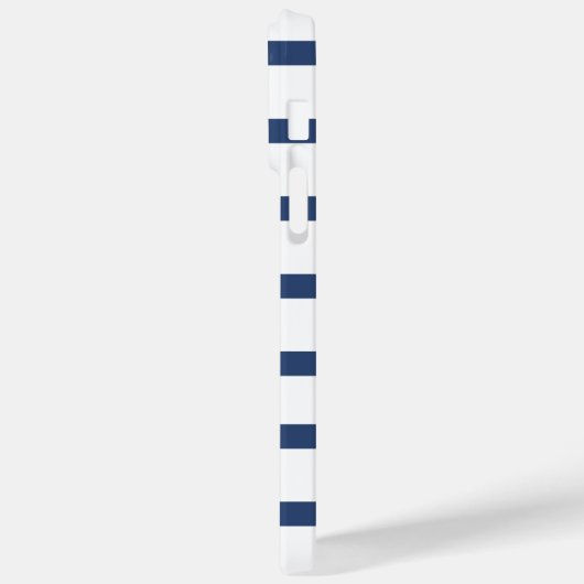 ブルーストライプパーソナライズされたイニシャル Case-Mate iPhoneケース (裏面 / 左)