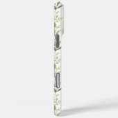 ブルーストライプフラワーパーソナライズ Case-Mate iPhoneケース (裏面 / 右)
