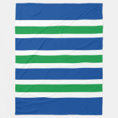 ブルーストライプフリースブランケット フリースブランケット (正面)