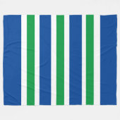 ブルーストライプフリースブランケット フリースブランケット (正面(横))