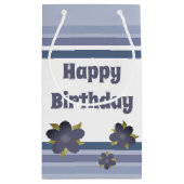 ブルーストライプフローラスモール抱き枕 スモールペーパーバッグ (裏面)