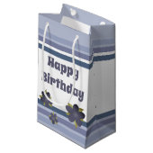 ブルーストライプフローラスモール抱き枕 スモールペーパーバッグ (正面アングル)