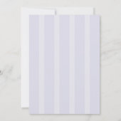 ブルーストライプフローリハーサルディナーカード 招待状 (裏面)