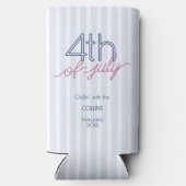 ブルーストライプモダンパーティー7月4日 スリム缶クーラー (裏面)