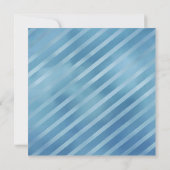 ブルーストライプリトルマンベビーシャワー招待状 招待状 (裏面)