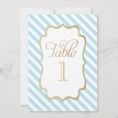 ブルーストライプ回転木馬お気に入りサイン 招待状 (裏面)