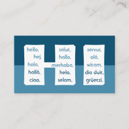 ブルーストライプ国際的ランゲージハロービジネス 名刺