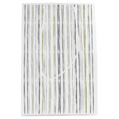 ブルーストライプ水彩抱き枕 ミディアムペーパーバッグ (正面)