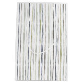 ブルーストライプ水彩抱き枕 ミディアムペーパーバッグ (裏面)