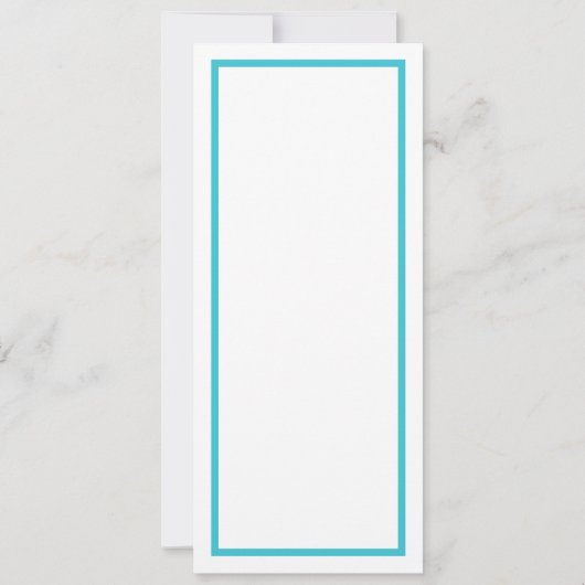 ブルーストライプ男の赤ちゃん1st誕生日フォトサンキュー 招待状