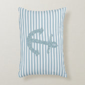 ブルーストライプ航海のいかり アクセントクッション (正面(垂直))