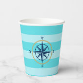 ブルーストライプ航海の誕生日 紙コップ (裏面)