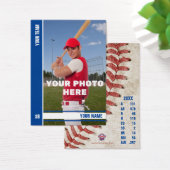 ブルーストライプ野球トレーディングカーカスタムド – Stats (デスク)