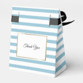 ブルーストライプ金ゴールドエレガントファースト聖餐式 フェイバーボックス (裏面サイド)