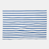 ブルーストライプ キッチンタオル (横)