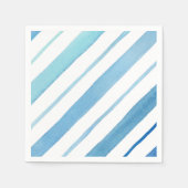ブルーストライプ スタンダードカクテルナプキン (正面)