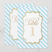 ブルーストライプ テーブルナンバー (正面/裏面)