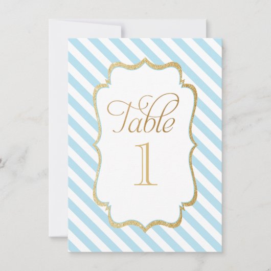 ブルーストライプ テーブルナンバー (正面)