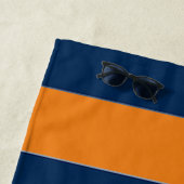 ブルーストライプ ビーチタオル (インサイチュ)