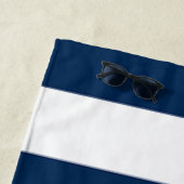 ブルーストライプ ビーチタオル (インサイチュ)