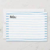 ブルーストライプ ブライダルシャワーレシピカード (裏面)