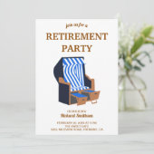 ブルーストランドコルブビーチチェアリタイアメントパーティー 招待状 (スタンド正面)