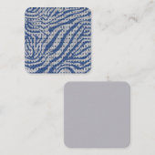 ブルーストリップ&ドットノートカード ノートカード (正面/裏面)