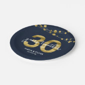 ブルーストリングオブライトズ30周年記念パーティー ペーパープレート (アングル)