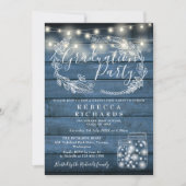 ブルーストリングライツメイソンジャース卒業パーティー 招待状 (正面)