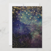 ブルーストリングライトマンダラインディアンベビーシャワー 招待状 (裏面)