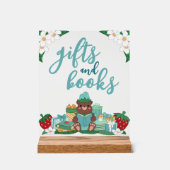 ブルーストロベリーギフトブックベビーシャワー アクリルサイン (正面)