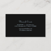 ブルーストロー絵を描クのミニマリスト 名刺 (裏面)