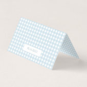 ブルーストークデリバリ男の赤ちゃんシャワーサンキューカード (裏面)