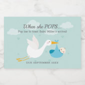 ブルーストークバンドルイポップ・アートのットミニ スパークリングワインラベル (シングルラベル)