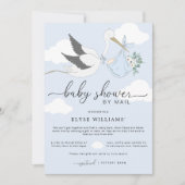 ブルーストークベビーシャワーバイメール招待状 招待状 (正面)