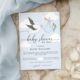 ブルーストークベビーシャワーバイメール招待状 招待状