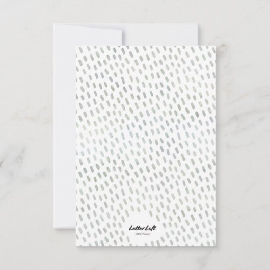 ブルーストークベビーシャワー招待状 招待状 (裏面)