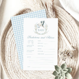 ブルーストーク男の赤ちゃんシャワー予測アドバイスゲーム